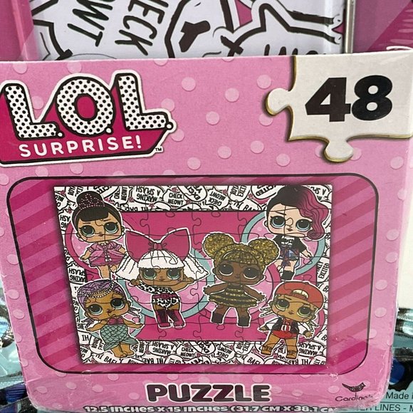 LOL Surprise! 48 Piece Cardinal Puzzle Collectors Lunch Box & 4 Mylar Balloons - Picture 3 of 8